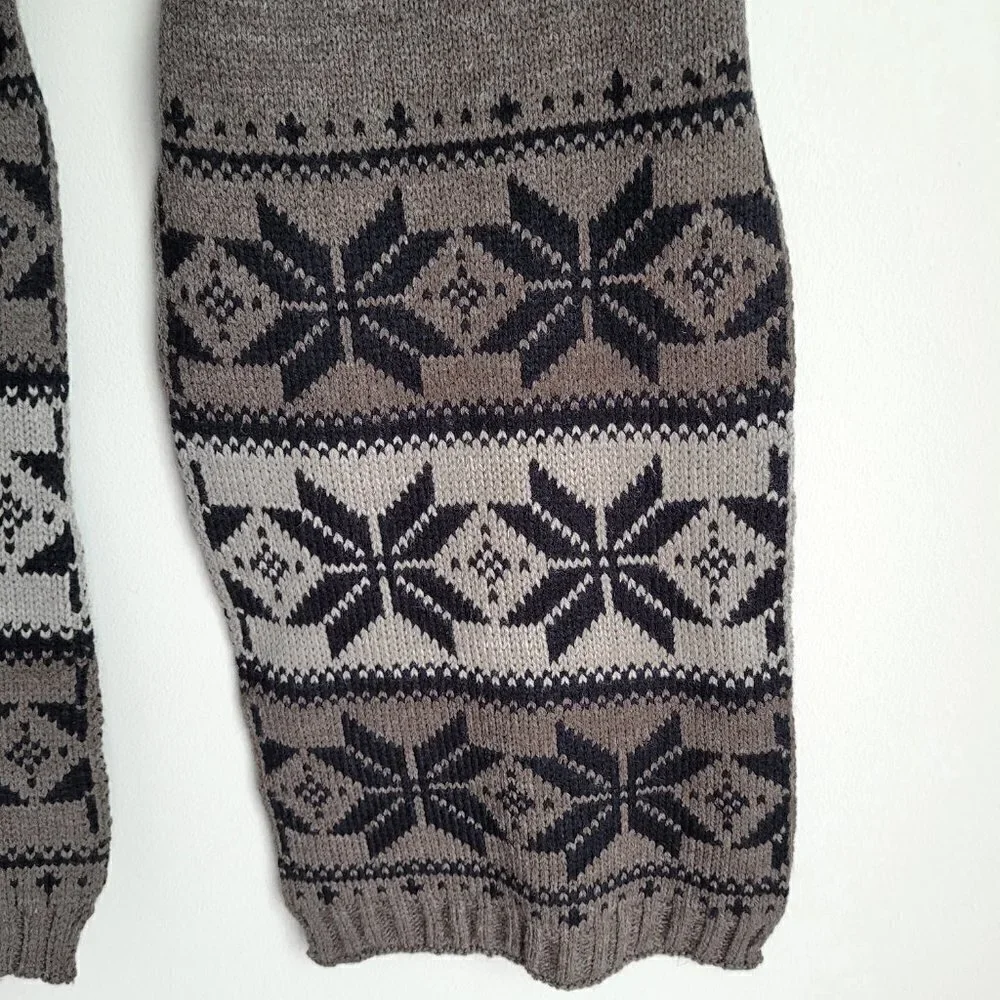 NWT Pierre Cardin Brown Ethnic Print Warm Shawl Wrap Scarf